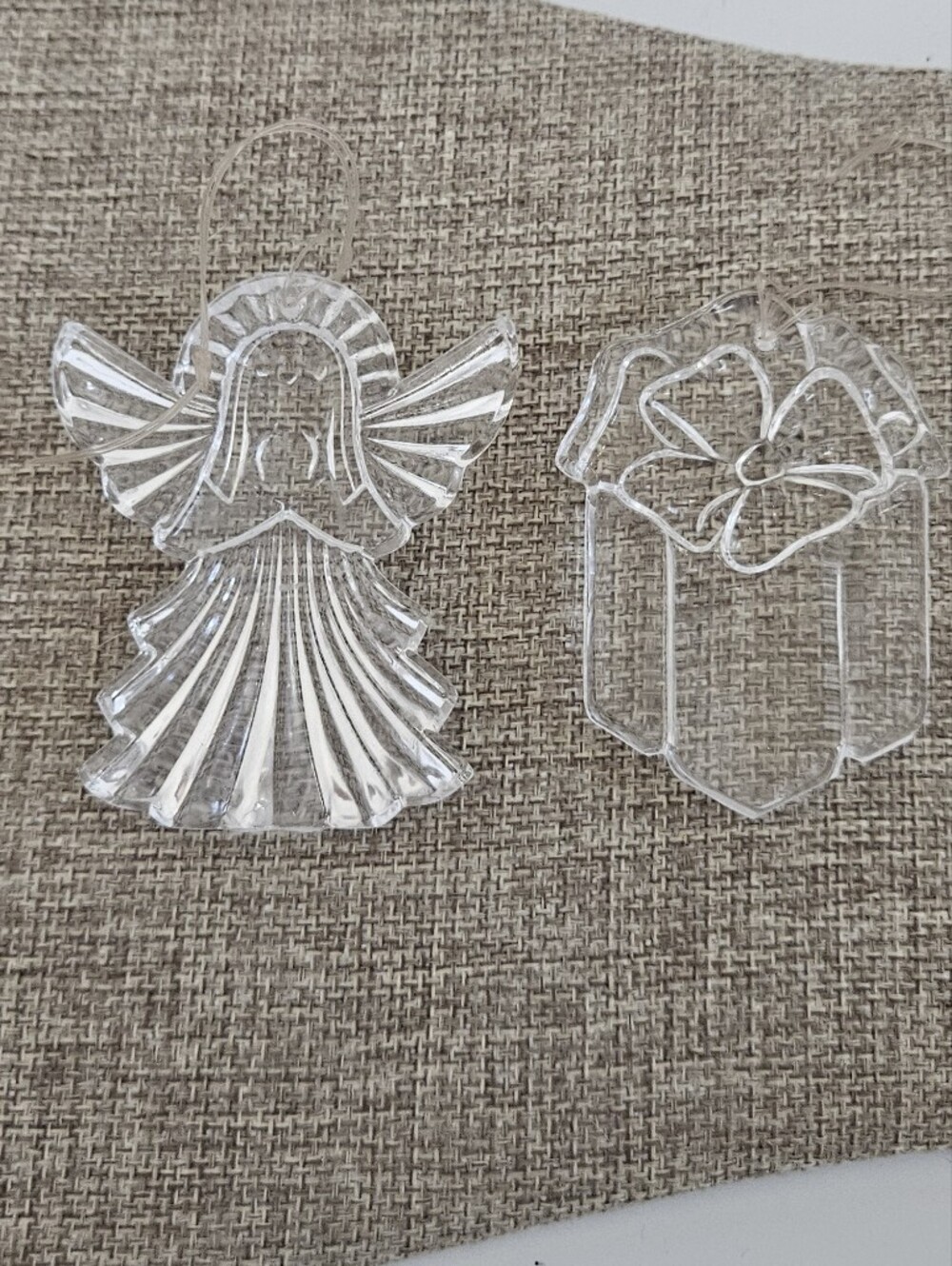 Princess House Lead Crystal Christmas Ornaments Lot Angel Package